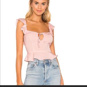 Superdown Soraya Ruffle Tie top